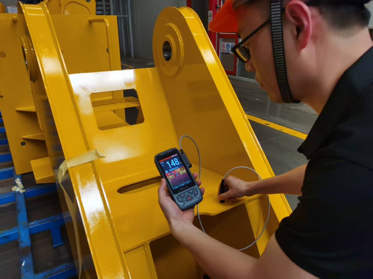 智能型涂鍍層測厚儀使用現場